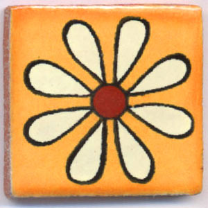 9-13-84 - Handbemalte Fliese 5x5 - Maya