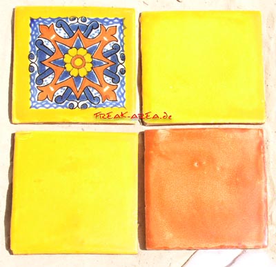 Handbemalte Fliese 10x10 - Colorado