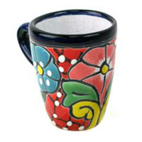 1x bunte Tasse, Cappuccino, doppelter Espresso, 125 ml Inhalt -