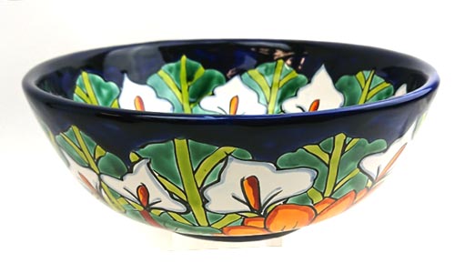 Mini-Waschbecken, rund 28 cm, Lilia y Girasoles