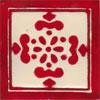 Relief-Serie 10x10 Anita Borde rojo