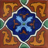 Handbemalte Fliese 10x10 - Avila