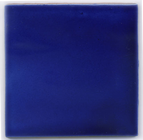 9-8-3651 - Handbemalte Fliese 10x10 - königsblau
