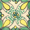 Handbemalte Fliese 15x15 - Honey
