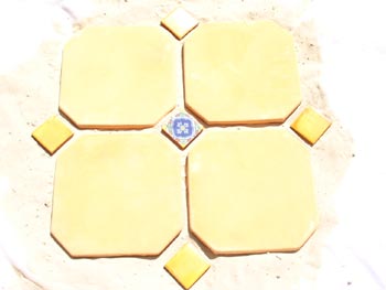 Handbemalte Fliese 5x5, Guadalajara
