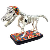 Perro chico - Hund klein als Skelett