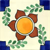Handbemalte Fliese 15x15 - Flor Grande