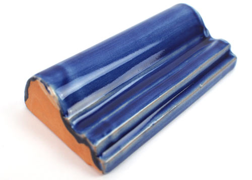 9-8-2314 - Gustavo, Relief-Bordüre - blau gewaschen