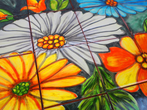 Mural 4x6 - Bouquet de Margaritas