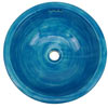 Waschbecken 36cm, rund, turqueza gewaschen