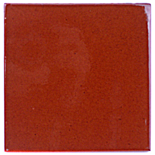 9-21-02 - Handbemalte Fliese 15x15 - rote Erde