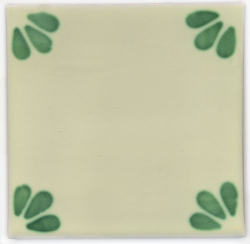 5-2-38-96 - Handbemalte Fliese 15x15 - Bellis verde