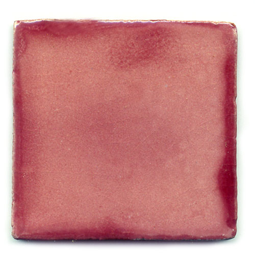 9-14-20 - Handbemalte Fliese 5x5 - rosa gewaschen