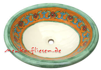 4-02-106 - Waschbecken oval, 43x34 Lilia Mostaza
