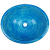 Waschbecken 44x36, oval, turqueza gewaschen