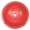 Waschbecken 36cm, rund, rot gewaschen - Sonderpreis!