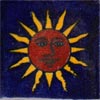 Handbemalte Fliese 5x5 - Sol