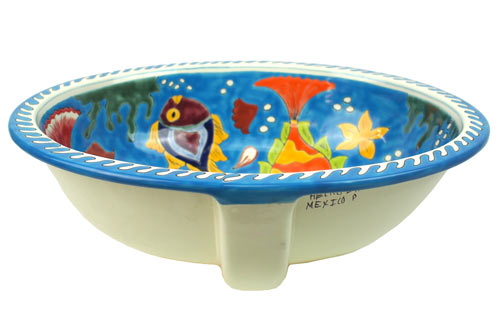 XL-Waschbecken oval Aquarium