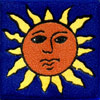 Handbemalte Fliese 5x5, Sol
