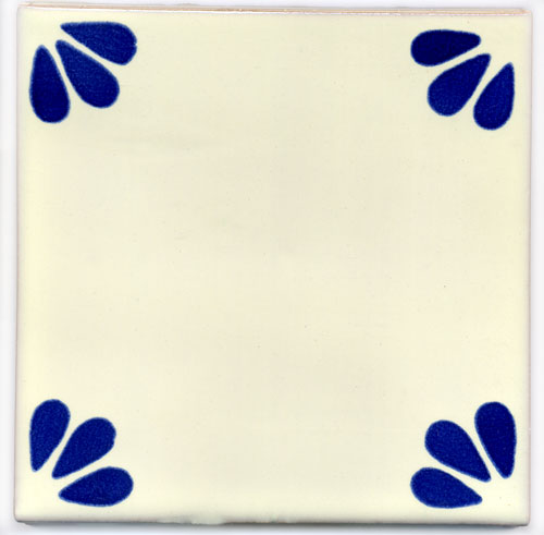 5-2-38-116 - Handbemalte Fliese 15x15 - Bellis azul