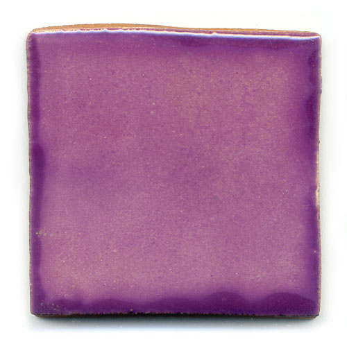 9-14-11 - Handbemalte Fliese 5x5 - lila gewaschen