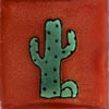 Handbemalte Fliese 5x5 - Cactus tc