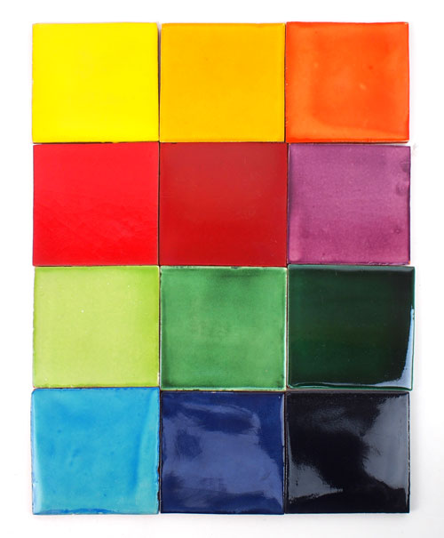 RGB10x10 - Fliesenset Regenbogen, 12 Farben