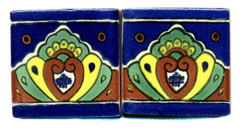 5-2-3001o - Handbemalte Fliese 5x5, Caribe 31
