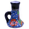 Vase - Kerzenleuchter Puebla - handbemalt, blau