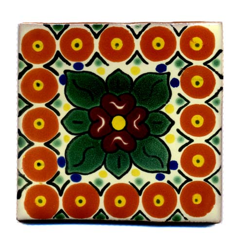 9-12-127 - Handbemalte Fliese 10x10 - Florencia