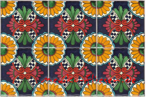 Handbemalte Fliese 10x10 -  Cocina
