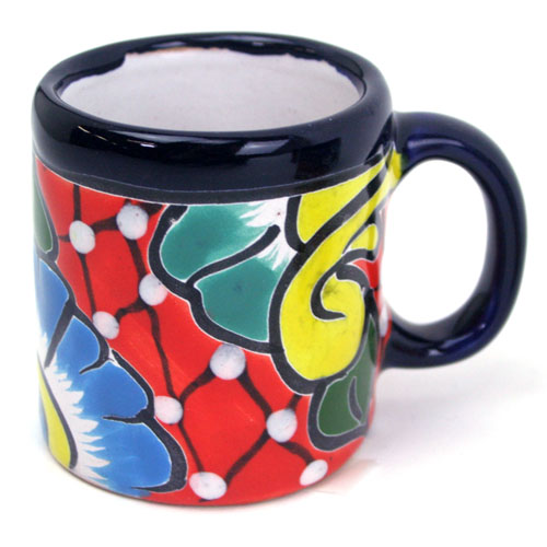 Kleiner Kaffeebecher, handbemalt - rot