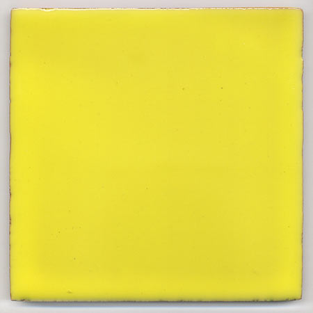 5-8-3835 - Handbemalte Fliese 15x15 uni kanariengelb