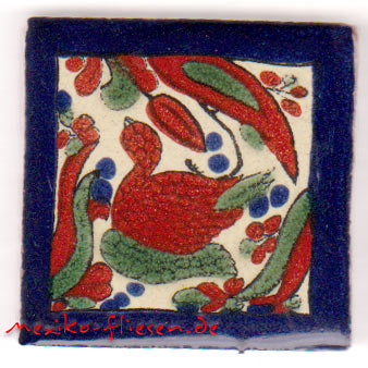 9-13-55 - Handbemalte Fliese 5x5 - Wachtel