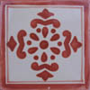 Handbemalte Fliese 15x15 - Anita marron
