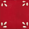 Relief-Serie 10x10 Bellis fondo rojo