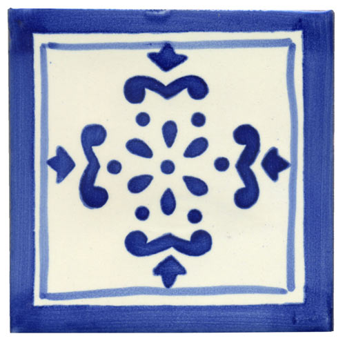 5-2-33-42 - Handbemalte Fliese 10x10 - Anita