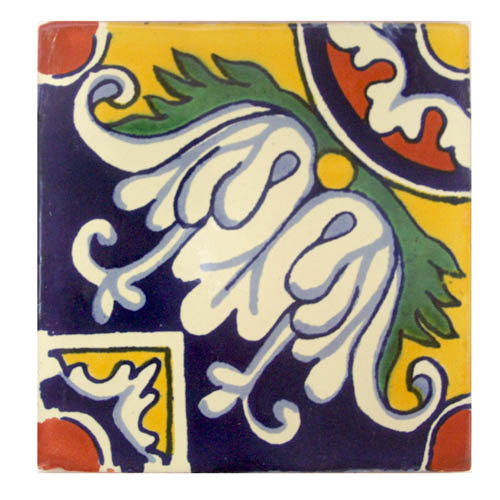 9-22-75 - Handbemalte Fliese 15x15 - Gotico
