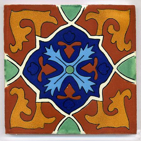 5-2-38-39 - Handbemalte Fliese 15x15 - Avila