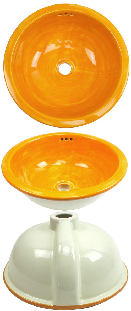 3-05-706 - Waschbecken rund, mango gewaschen