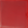 Handbemalte Fliese 10x10 - kirschrot