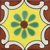Handbemalte Fliese 10x10 - Arabesque