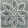  Relief-Fliese 15x15 - Flor de Loto Gris