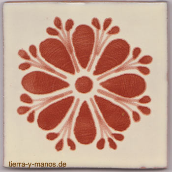 5-2-33-131 - Handbemalte Fliese 10x10 - Amapola TC