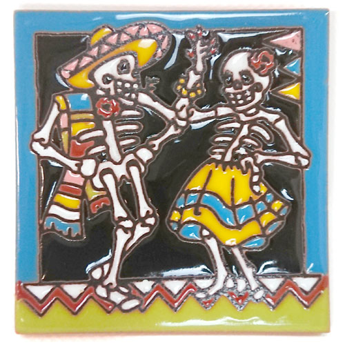 9-24-026 - Relief-Fliese 10x10 - Fiesta mexicana