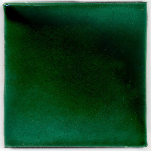 5-8-3820 - Handbemalte Fliese 15x15 uni grün