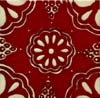 Outdoor Relief-Fliese - 10x10 - Lace fondo rojo