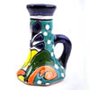 Vase - Kerzenleuchter Puebla - handbemalt, verde aqua
