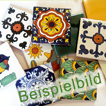 1 QM (90 Fliesen) 10x10 B-Ware bunt gemischt