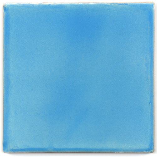 9-8-3610 - Handbemalte Fliese 10x10 - blau gewaschen hell